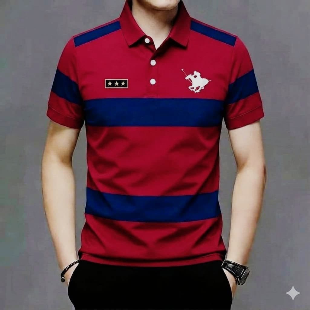Striped Premium Polo Shirt - Image 4